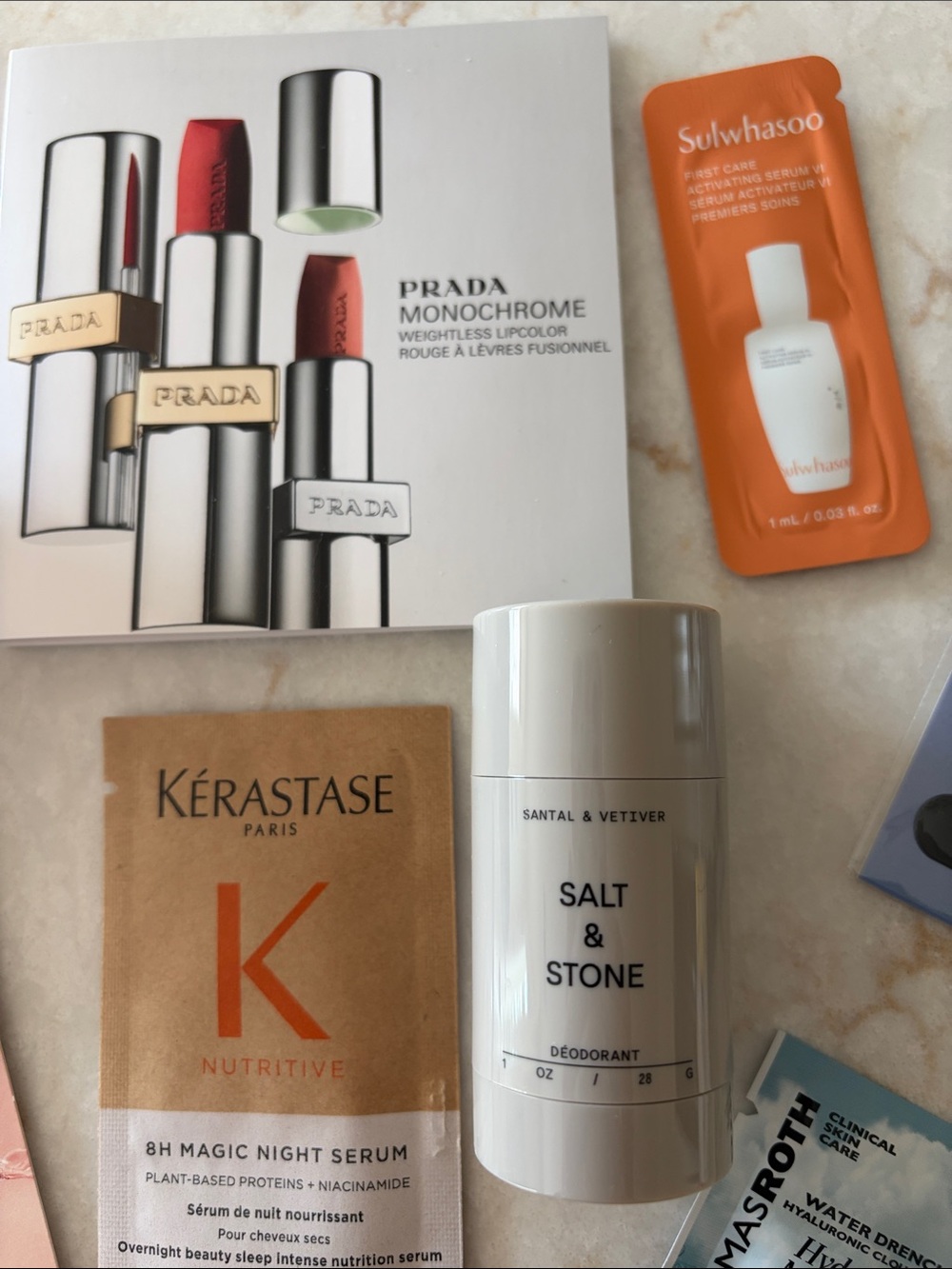 Makeup, skin, and hair beauty travel samples with Sephora stickers - Picture 3 of 5